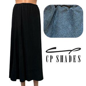 CP Shades Tanya Silk Cotton Blend Ankle-Length Skirt Women’s Small Elastic Waist